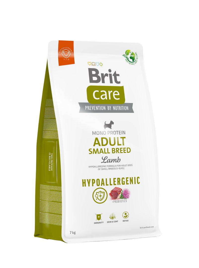 Brit Care Hipoallergén Adult Small Breed BÁRÁNY & RIZS