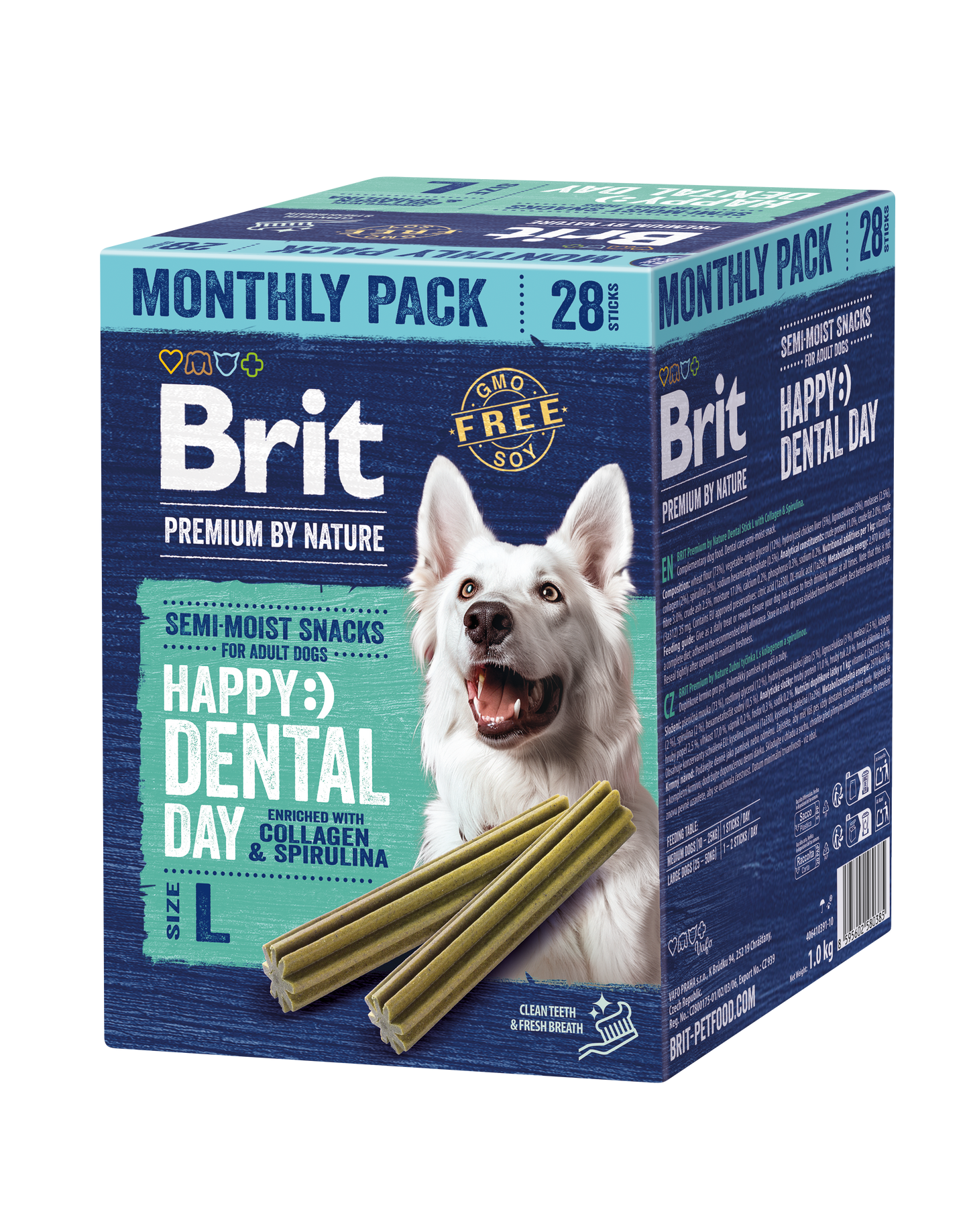 Brit Premium by Nature Dog Dental Snacks L 28 pcs