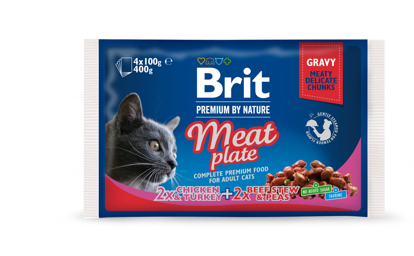 Brit Premium MEAT PLATE 4x100 g