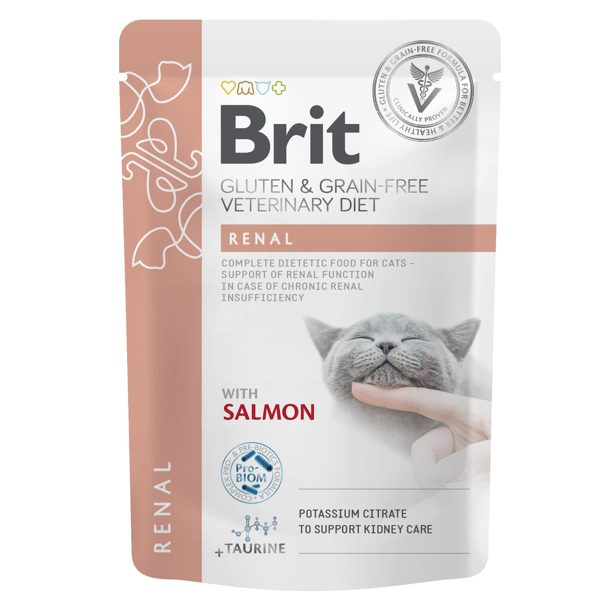 Brit Veterinary Diets Cat Pouch fillets in Gravy Renal 12 x 85 g