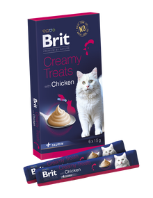 Brit Premium by Nature Cat Creamy Treats with Chicken 6x15 g