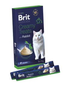 Brit Premium by Nature Cat Creamy Treats with Rabbit 6x15 g