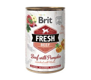 Brit Fresh konzerv 6x400 g<br>MARHA SÜTŐTÖKKEL