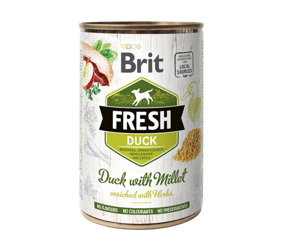 Brit Fresh konzerv 6x400 g<br>KACSA KÖLESSEL