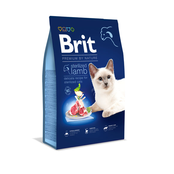 Brit Premium by Nature Cat <br>STERILIZED Lamb<br>BÁRÁNY