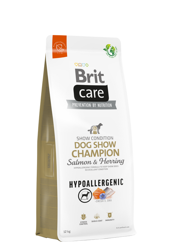Brit Care Hipoallergén Dog Show Champion<br>Salmon & Herring <br><i>Hipoallergén</i>