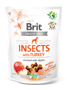 Brit Care Dog Crunchy Cracker Insects with Turkey and Apples 200g
