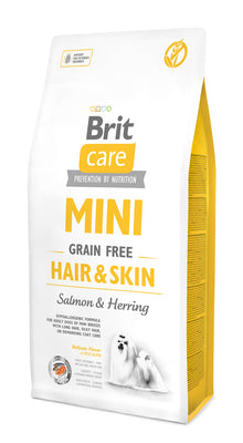 Brit Care MINI - HAIR & SKIN LAZAC & HERING Hipoallergén, Gabonamentes