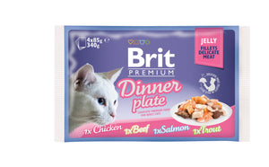 Brit Premium Jelly<br>DINNER PLATE 4x85 gr