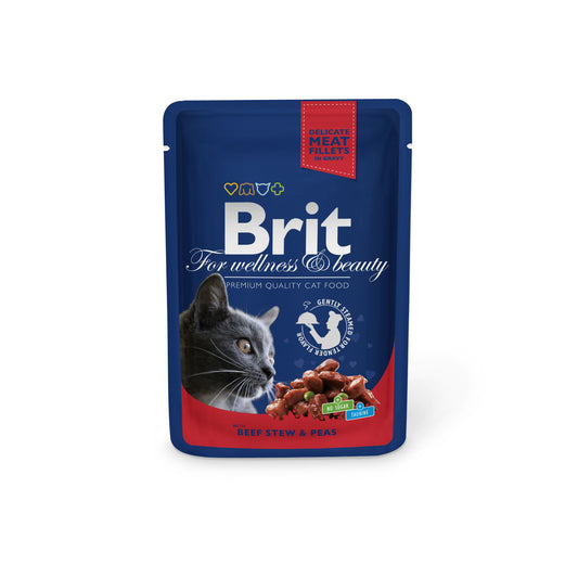 Brit Premium Cat Gravy MARHAPÖRKÖLT & BORSÓ
