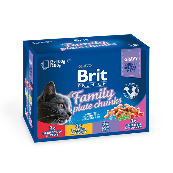 Brit Premium<br>FAMILY PLATE 12x100 gr